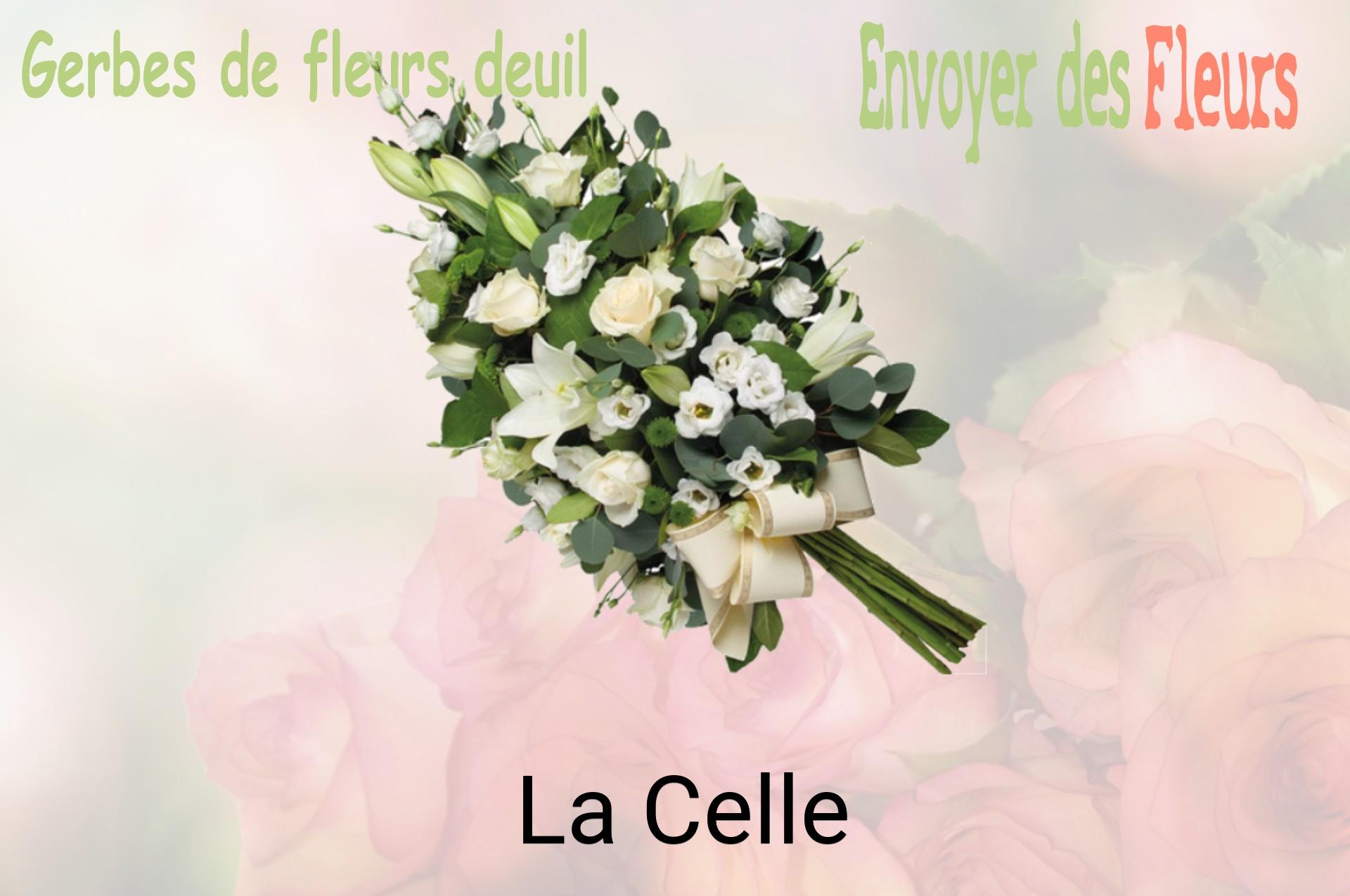 Gerbe de fleurs de deuil livrée à La Celle